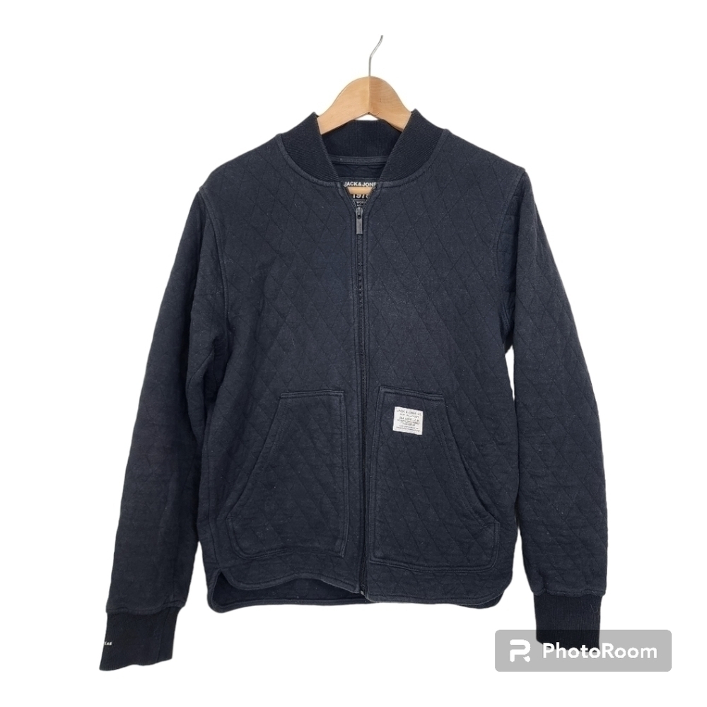 Jack & Jones Core Workwear Black Quilted Jacket Size S